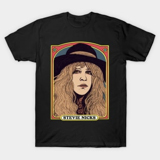 Stevie Nicks -- Retro Illustration Design T-Shirt